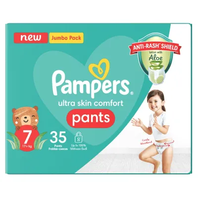Pampers Active Baby Pants Size 7 - 35 S Jumbo Pack