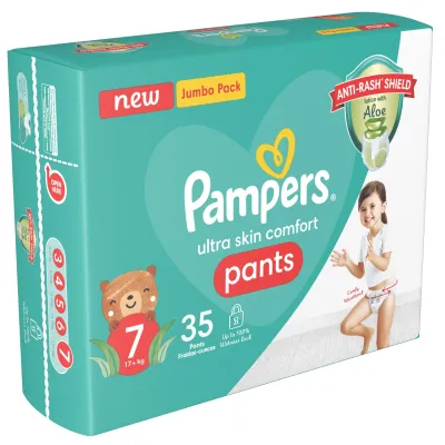 Pampers Active Baby Pants Size 7 - 35 S Jumbo Pack - Image 2