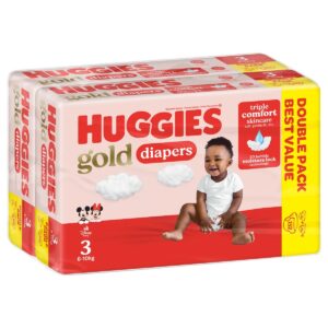 Huggies Gold Gigabag Size 3 2x76s